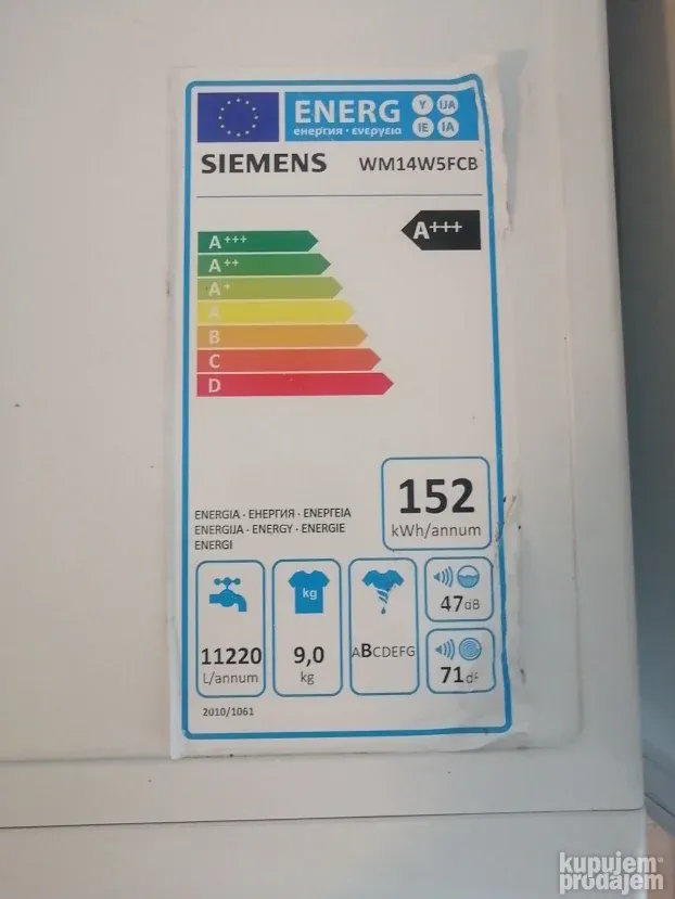 Veš mašina Simens IQ700 9kg