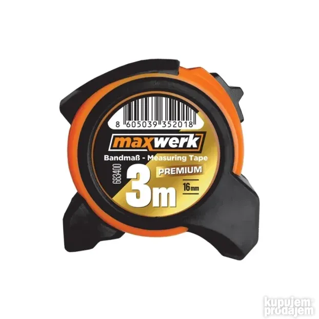 MAXWERK Metar gumirani 3m x 16mm