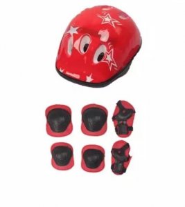 Kaciga i stitnici - crveni