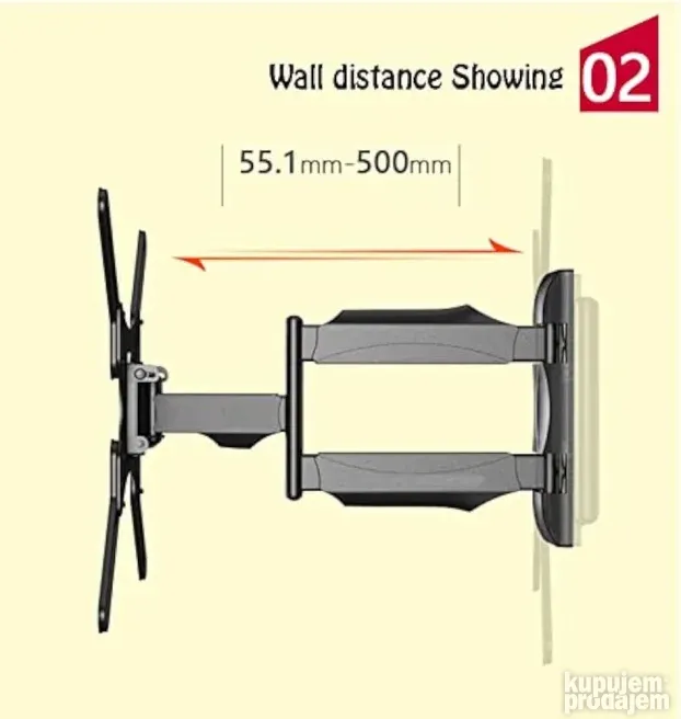 NOSAC DRZAC ZA TV UNIVERZALNI zidni LCD zid 14" - 70" plazma