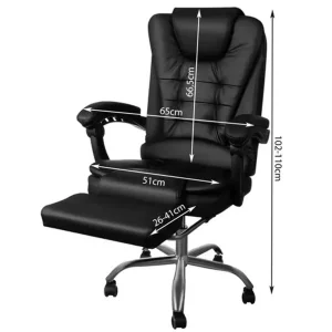 Kancelarijska Fotelja Eko Koza Crna ( Besplatna Postarina )