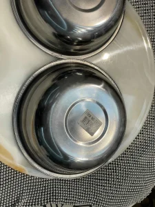 Cinije dve, nove, inox