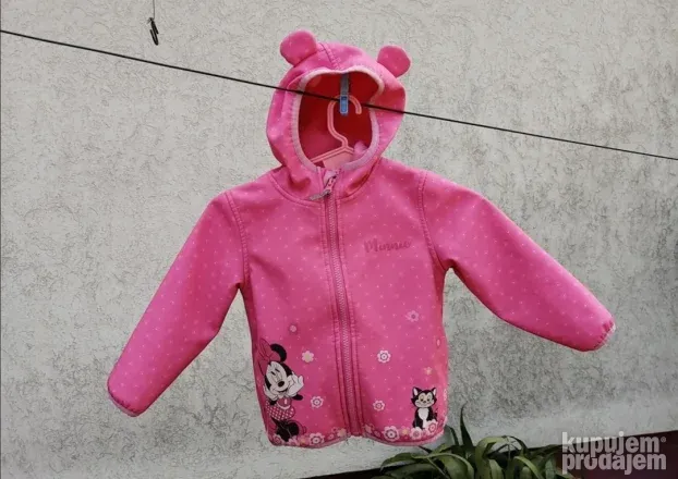 Roze jaknica Disney Baby za dete od 2 godine