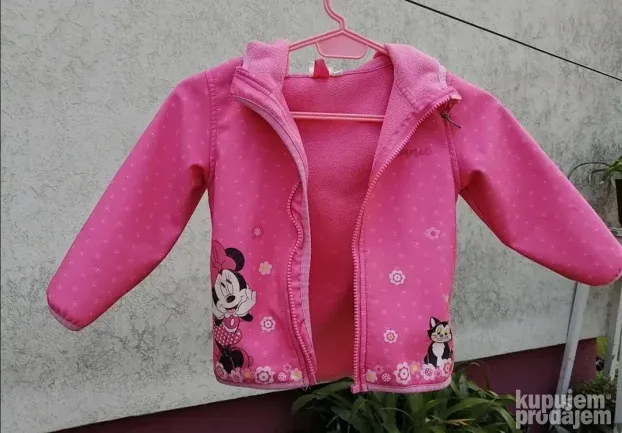 Roze jaknica Disney Baby za dete od 2 godine