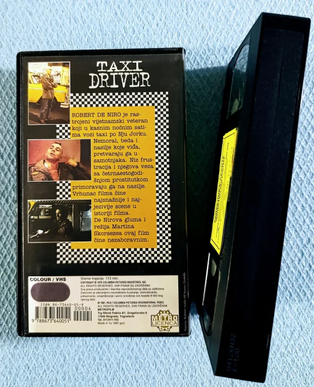 Taxi Driver-Taksista/Robert De Niro,Jodie Foster/-VHS