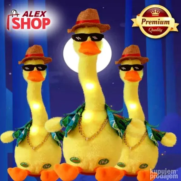 Muzička patka koji imitira, peva, pleše i svetli