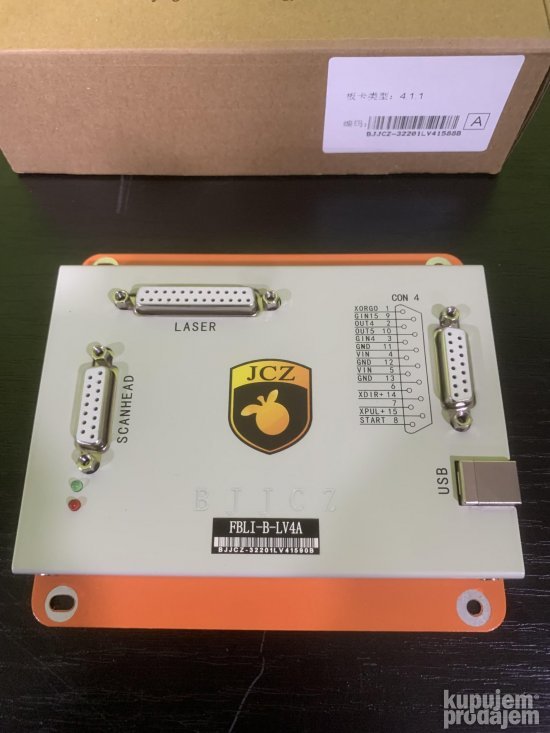 Fiber laser MBL  JCZ  originalna ploca sa rotacijom