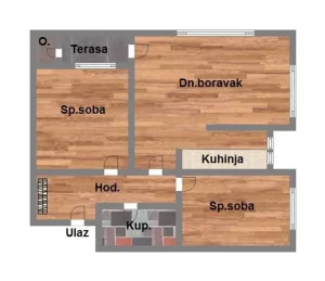 Trosoban u izgradnji na Petrovaradinu! 54m2