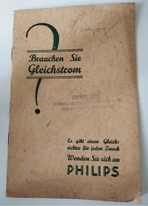 Brauchen sie Gleichstrom, Philips