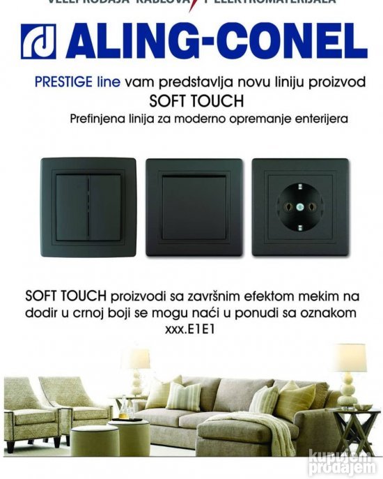 NOVO Aling Conel Prestige Line CRNA SOFT TOUCH