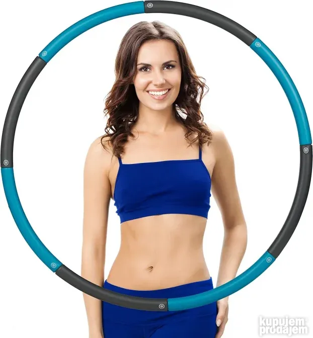 Fitness Hula Hop precnik 90 cm Sklopivi - Relaxdays