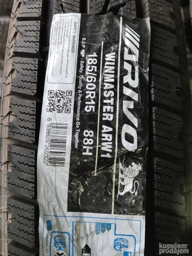 185 60 15 MS ZIMSKA GUMA 1 Komad. NOVA ARIVO 40e