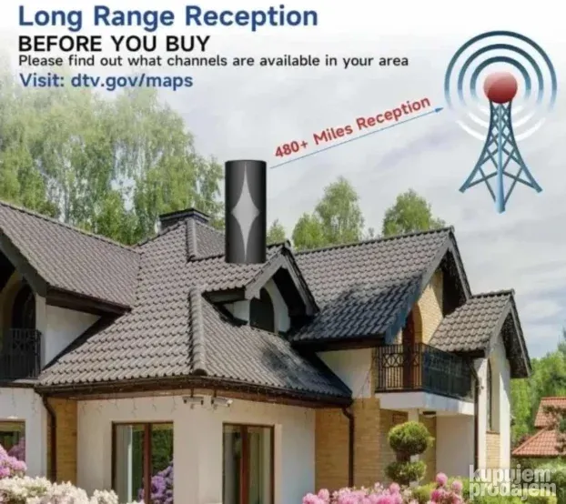 Digitalna HDTV Antena DVB T/T2 4k ultra HD L