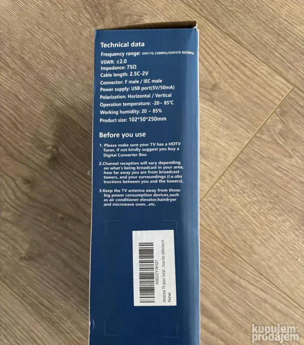 Digitalna HDTV Antena DVB T/T2 4k ultra HD L