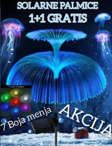 Solarna Palmica Dupla 7 boja 2 komada AKCIJA