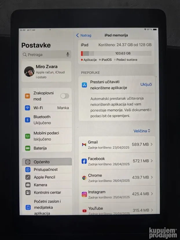 Ipad 8 10.2 sa sim slotom