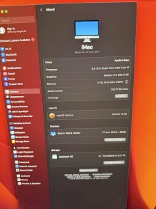 iMac 27", retina 5k, 2017.  Fusion 2TB, Radeon Pro 580 8GB