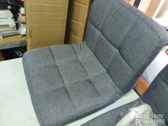 Set 2 Barske Stolice Sive do 200Kg - Songmics