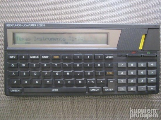 Texas Instruments TI-74 Beratungs-Computer Leben