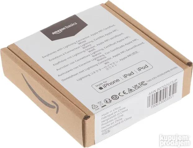 Amazon basics slušalice sa Lightning konektorom za Apple