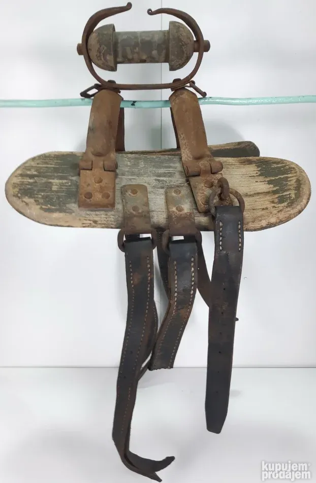 WW1 Nemacko sedlo/transportni nosac oruzja za konje/mazge RE