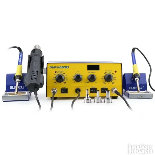 BAKU BK-603D  3 u 1 Lemna i Rework Stanica sa LED Displejom