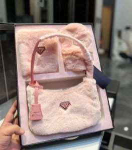 Prada shearling mini bag