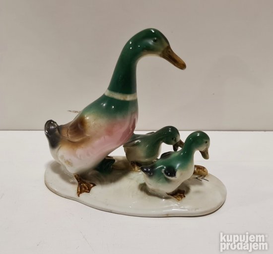 Prelepa stara figura Patkice - GDR porcelan