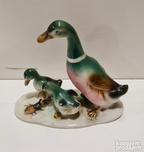 Prelepa stara figura Patkice - GDR porcelan