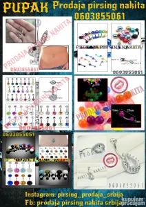 Pupak piercing - Pirsing za pupak