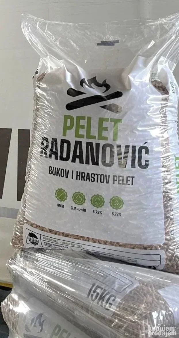 Pelet 100% cist hrast,ukljucen prevoz!