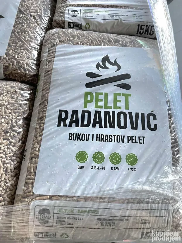 Pelet 100% cist hrast,ukljucen prevoz!