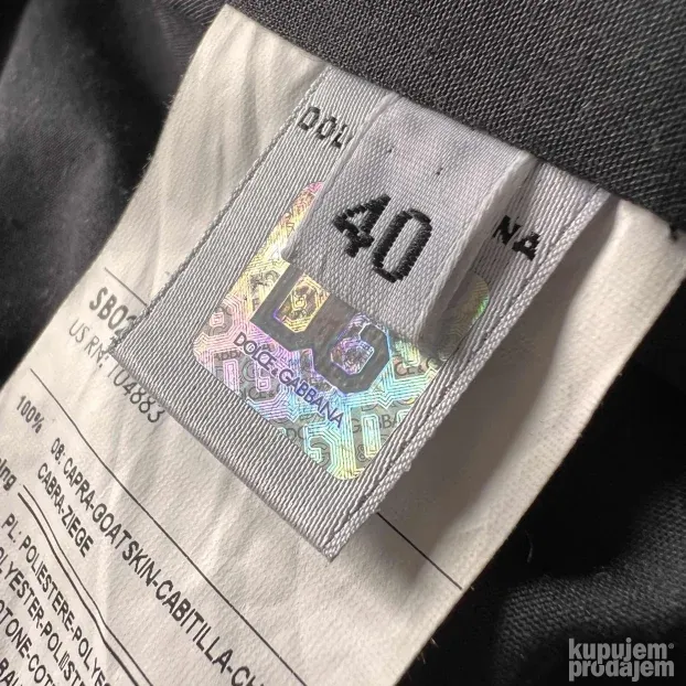 DOLCE & GABBANA ORIGINAL NOVA zenska kozna jakna 40 ili L