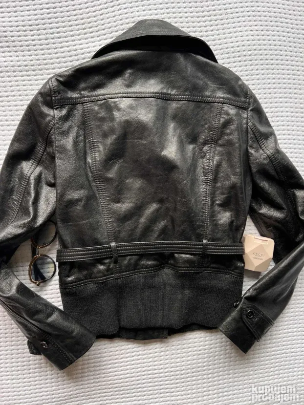 DOLCE & GABBANA ORIGINAL NOVA zenska kozna jakna 40 ili L