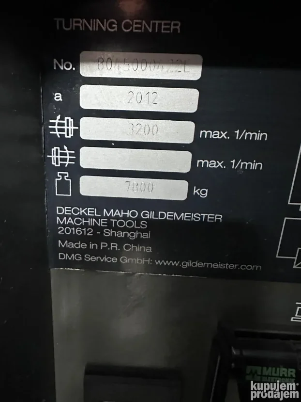 DMG CTX 510eco CNC strug sa C-osom i gonjenim alatima