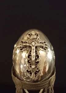 Stara Rusija,19 vek, Srebrno jaje, 186gr. Izuzetan komad, RR