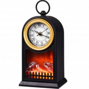 Sat sa led svetlom imitacija plamena - retro dizajn