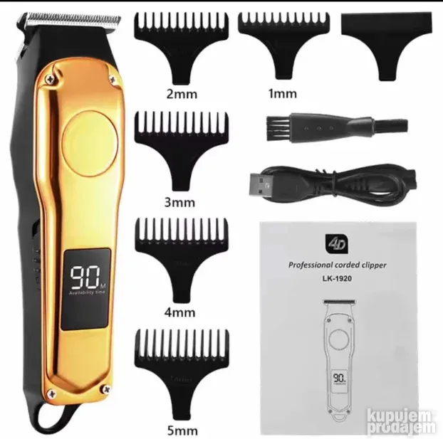 Trimer - Masinica za bradu i kosu sa Displejom NOVO