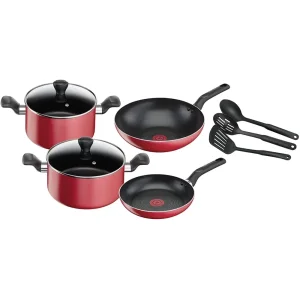 TEFAL B243S987 Super Cook Non Stick Thermo-spot 9 pcs red /