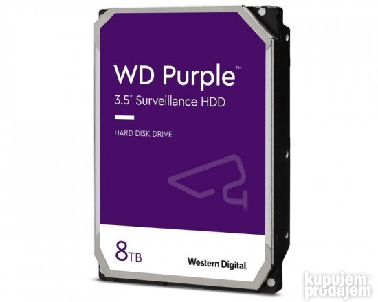 WD 8TB 3.5" SATA III 128MB IntelliPower WD84PURZ Purple
