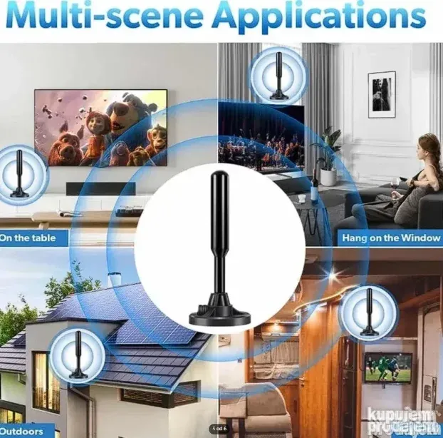 Sobna digitalna antena za besplatne TV kanale HDTV