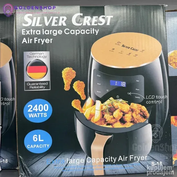 Friteza Na Vruc Vazduh Silver Crest Air Fryer 6L i 10L i 12L