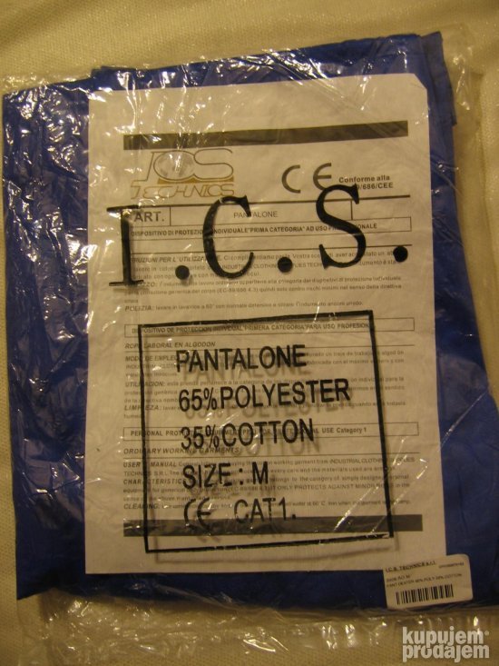 Radne pantalone M vel. italija proizvod. I.C.S. bele trakice
