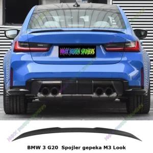 bmw 3 g20 lip spojler za gepek m3 look crna sjaj boja