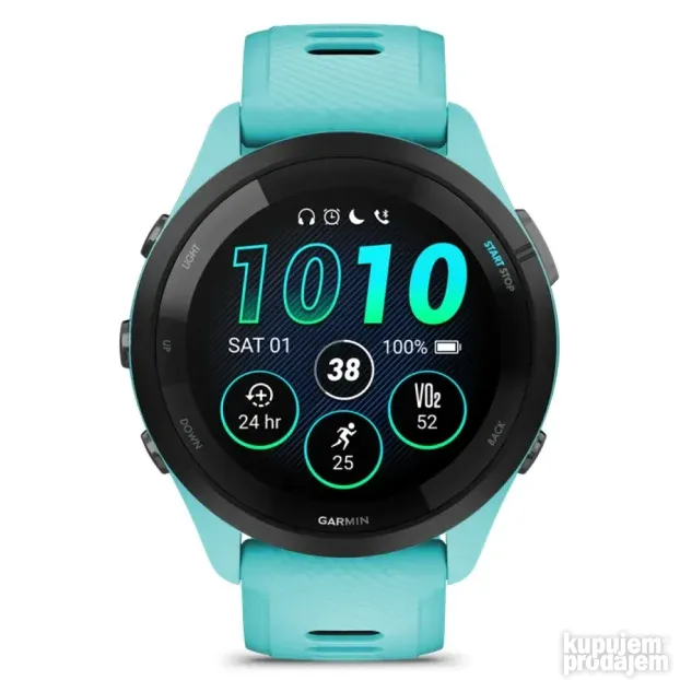 GARMIN Forerunner 265 aqua-fekete, povoljno