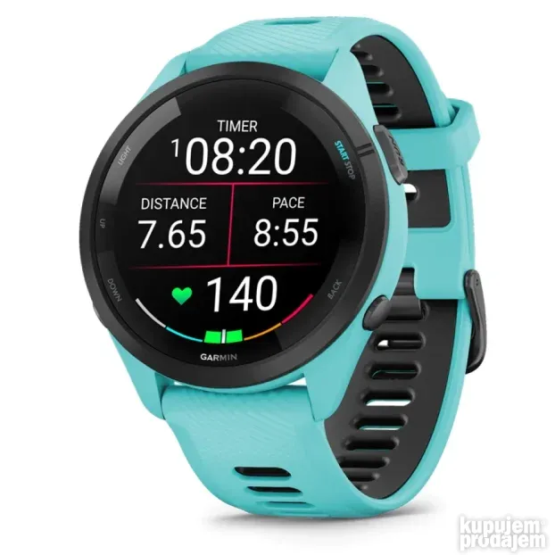 GARMIN Forerunner 265 aqua-fekete, povoljno