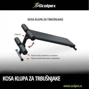 Kosa klupa za trbušnjake