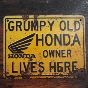 Grumpy old Honda tablica 20x15cm lim