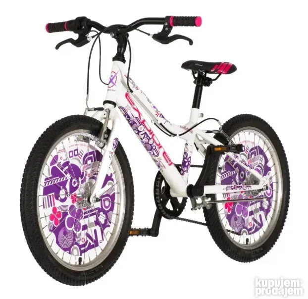 KIDS BICIKLA EXPLORER belo ljubičasta-RHI205S6