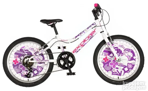 KIDS BICIKLA EXPLORER belo ljubičasta-RHI205S6